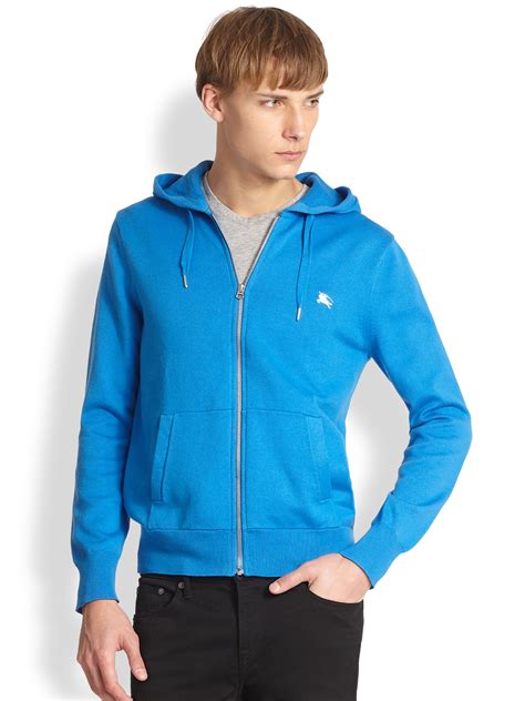 burberry hoodie blue|burberry hoodie for men.